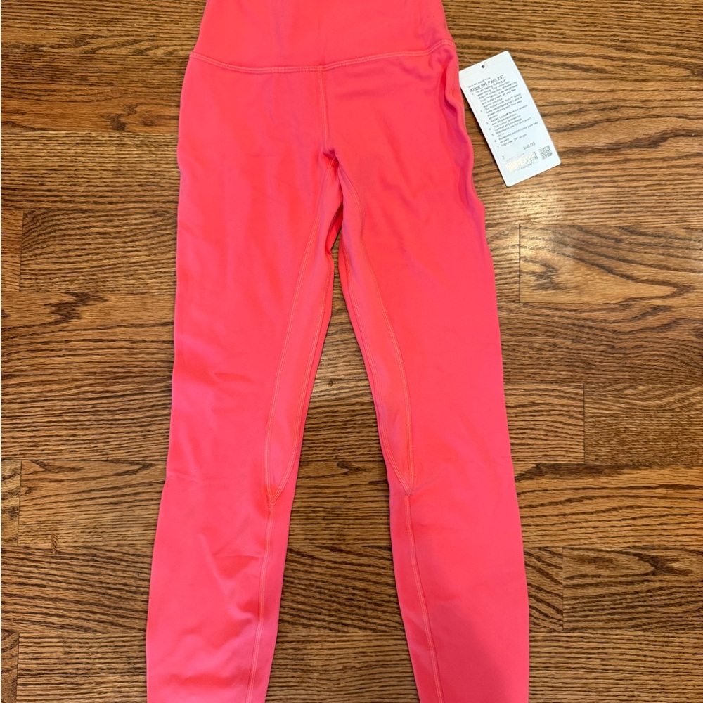 lululemon athletica Vibrant Pink/coral align 25” Leggings